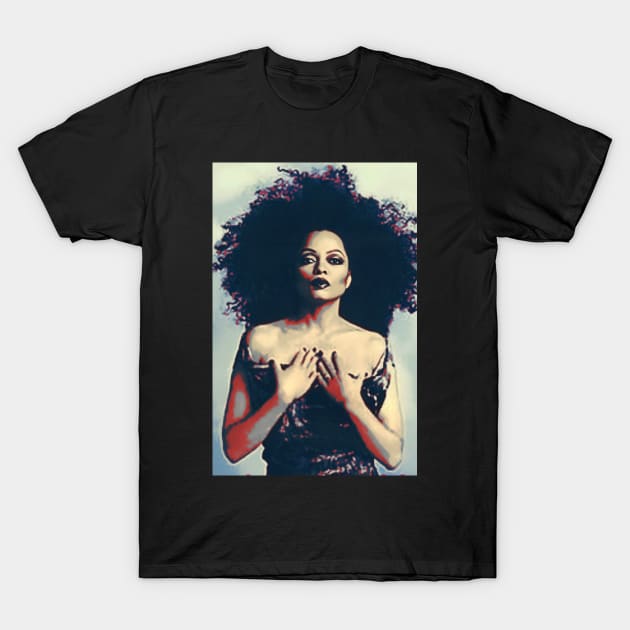 Old poster Diana ross T-Shirt by MAGIC MUSHROOM